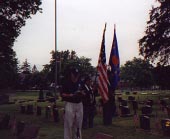 Memorial Day Service at Circle M in Greenlawn Cemetery, Columbus Ohio.  
