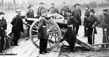 Sherman and his staff at Atlanta.  JC McCoy is shown on the far right.