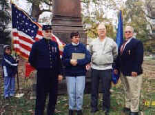 Award Presentation for Franklin County Graves Registration Project held at Greenlawn Cemetery, Columbus Ohio.